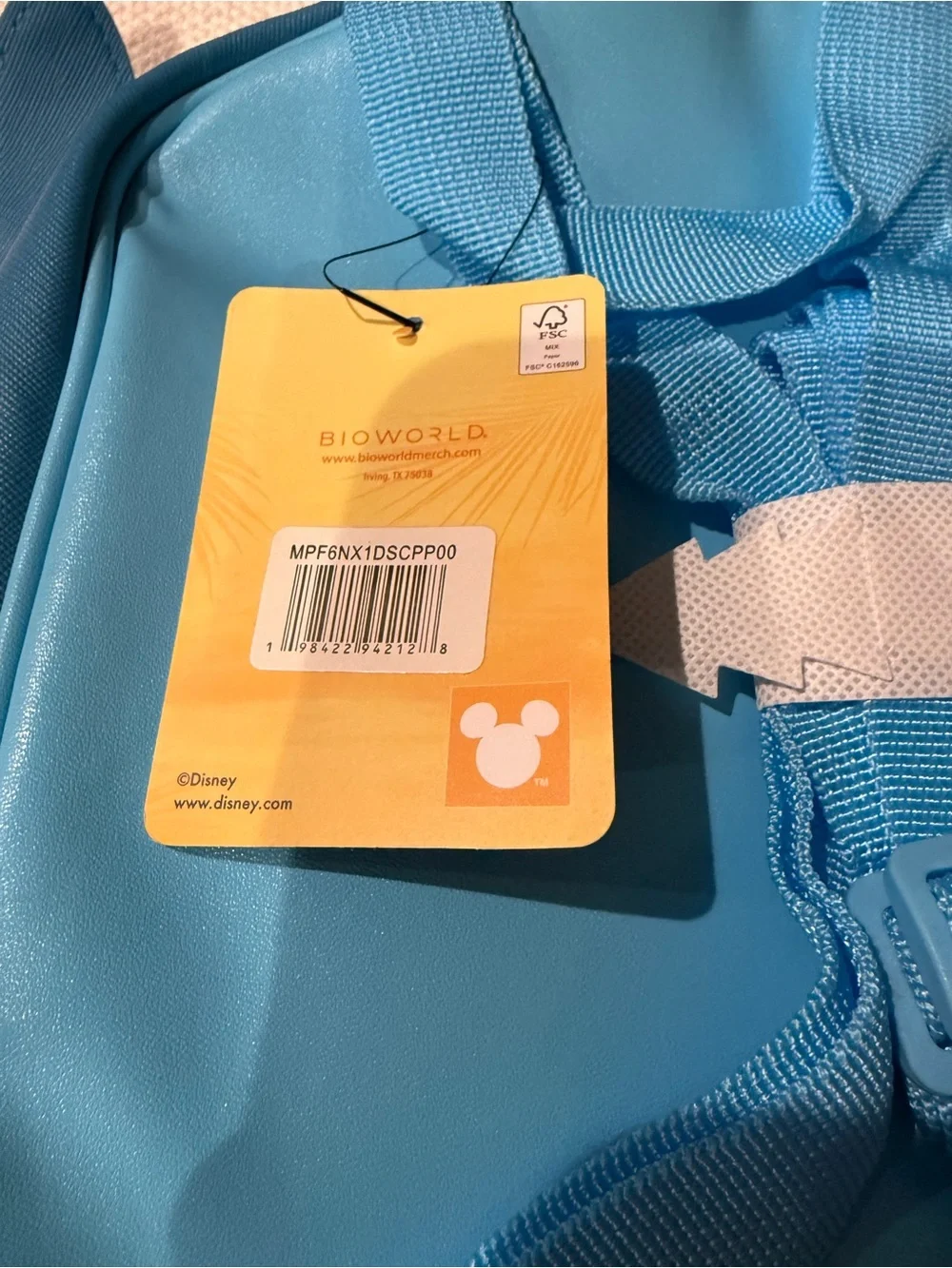 Disney x Bioworld Stitch Mini Backpack with Scrump Bag Charm *NWT